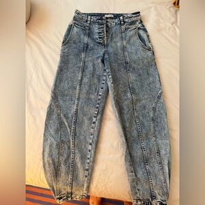 Ulla Johnson Acid Wash Ankle Jeans size 25